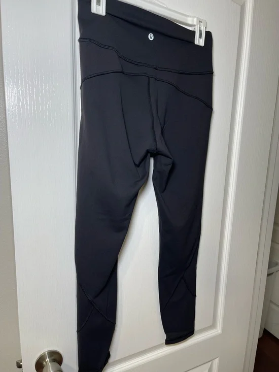 Lululemon In Movement Tight 25” Everlux Black Leggings Size 8 Ankle Length - Picture 7 of 16